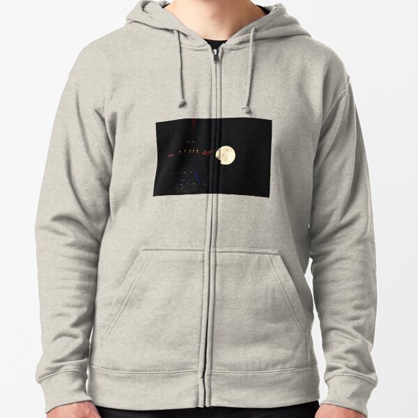 Full Moon & Stratosphere Tower Zipped Hoodie