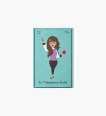 La Trabajadora Social Brunette Art Board