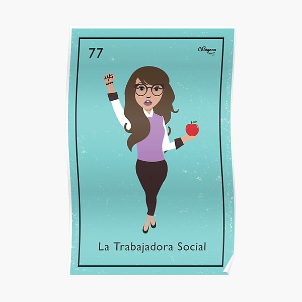 La Trabajadora Social Brunette Poster