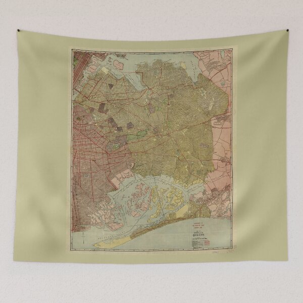 Item preview, Map of the Borough of Queens New York (1923) designed and sold by allhistory.