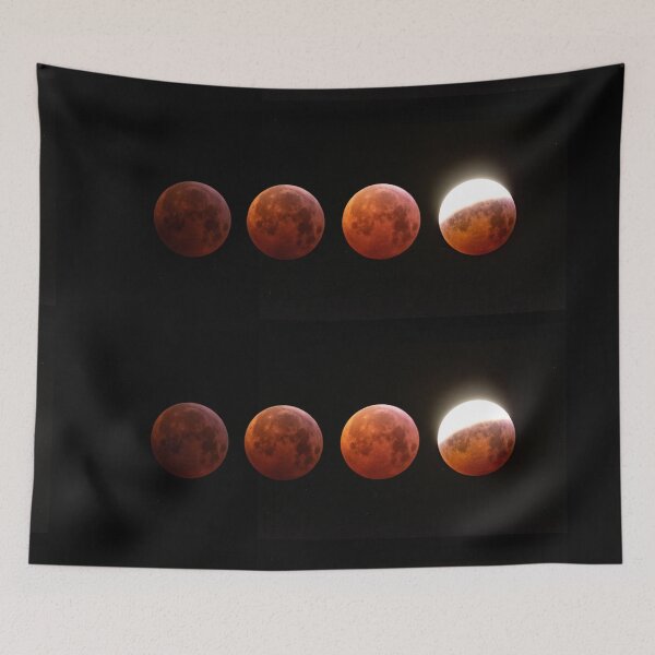 Item preview, Brilliant red moon designed and sold by DelightfulArts.