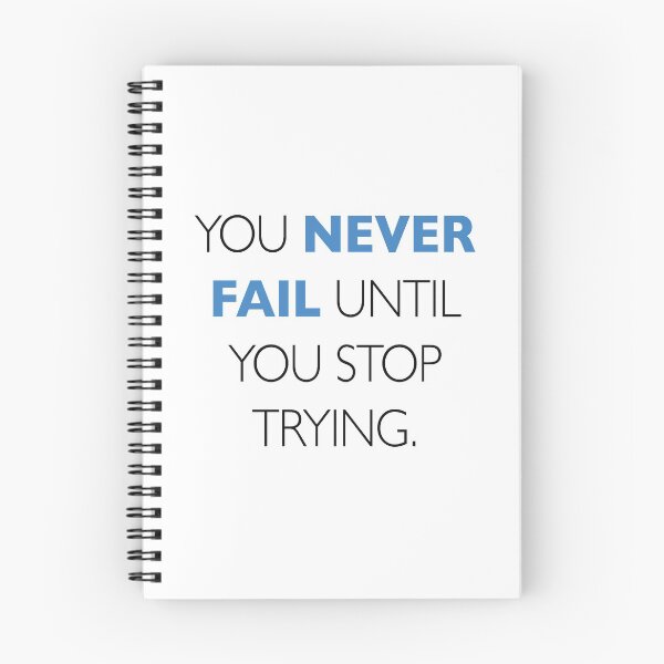 Item preview, Never stop trying motivational inspirational quote designed and sold by Red Arts.