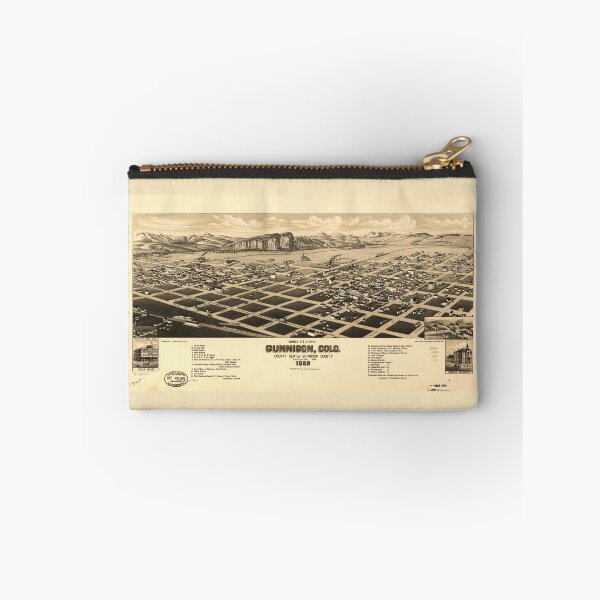 Item preview, Bird's eye view of Gunnison Colorado (1882) designed and sold by allhistory.