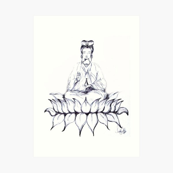 KUAN YIN - Bodhisattva of Love & Compassion Art Print