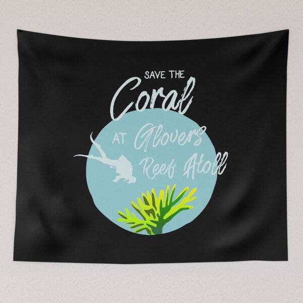 Item preview, Glovers Reef Atoll coral snorkeling souvenir tshirt designed and sold by Legendemax.