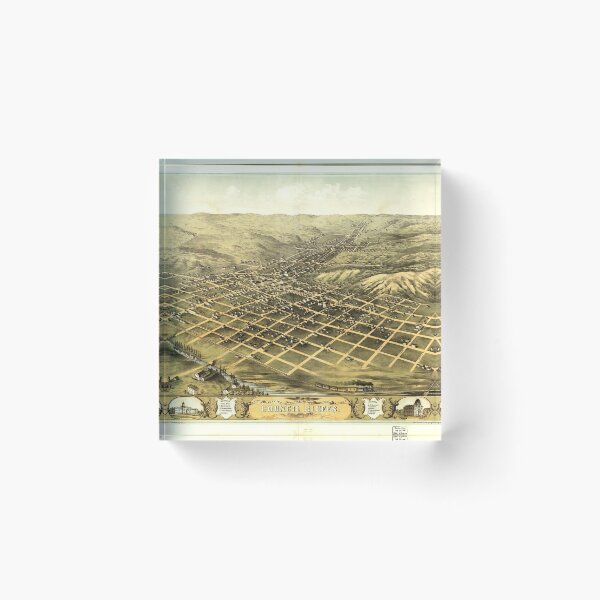 Item preview, Bird's eye view of the city of Council Bluffs Iowa (1868) designed and sold by allhistory.