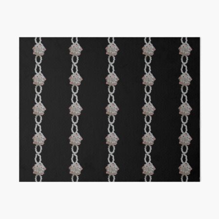 Black and white floral pattern Art Board Print
