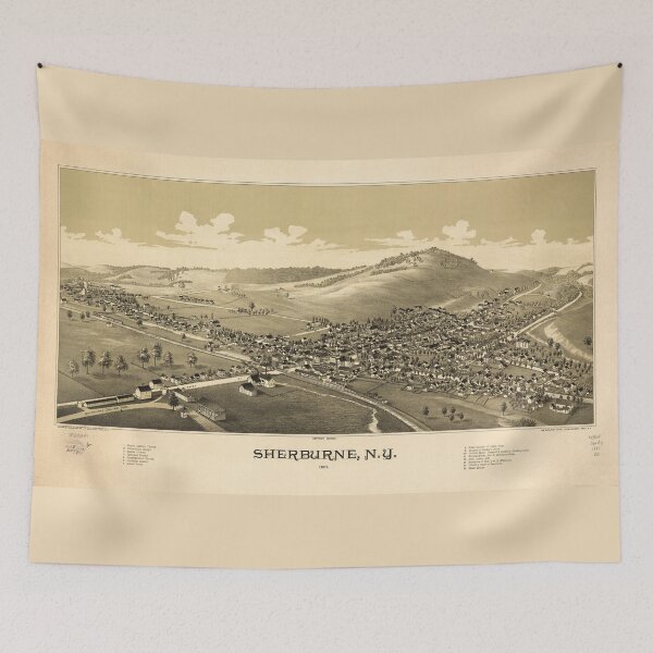 Item preview, Sherburne New York (1887) designed and sold by allhistory.