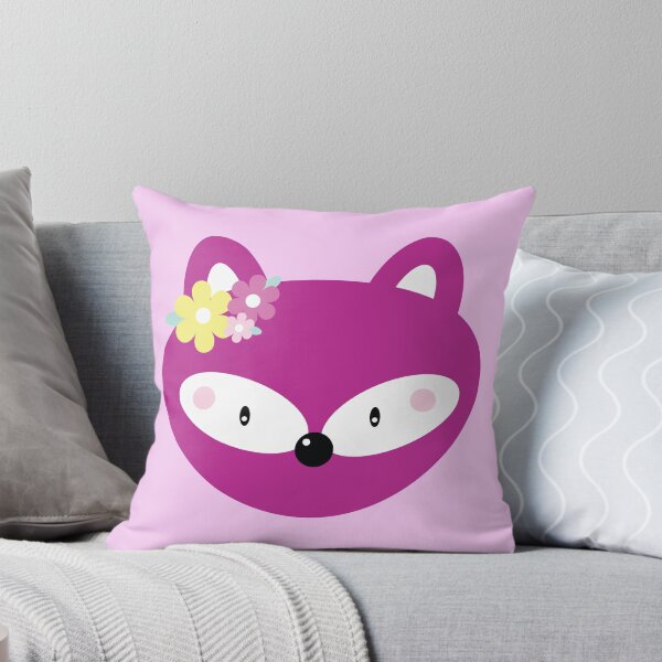 Item preview, Plum Fox with Flowers designed and sold by ApricotBlossom.