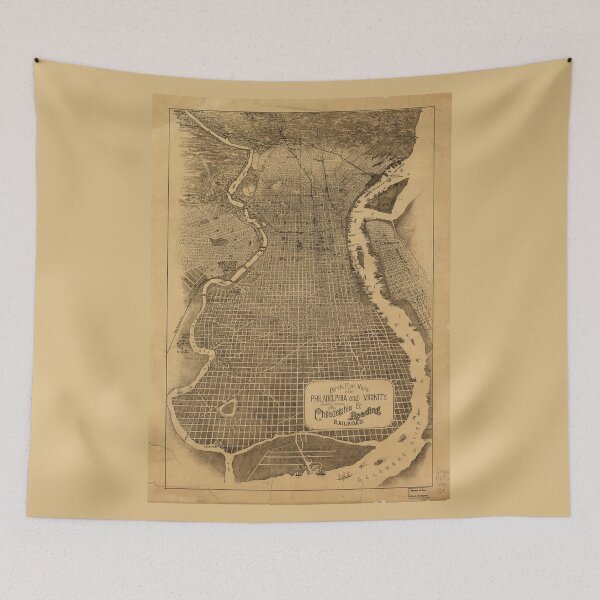 Item preview, Bird's Eye View of Philadelphia Pennsylvania (c. 1870) designed and sold by allhistory.