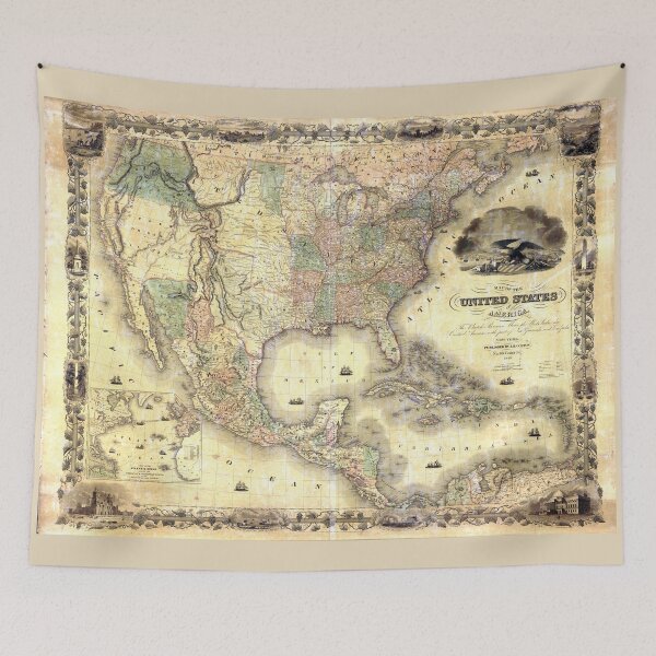 Item preview, Map of the United States of America by J.H. Colton (1849) designed and sold by allhistory.