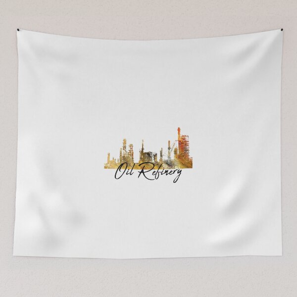 Item preview, Skyline Oil Refinery Design designed and sold by KleinJenny.