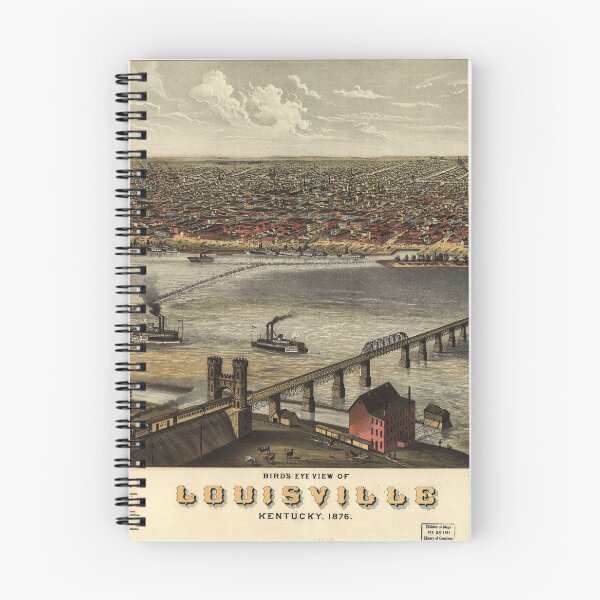 Item preview, Bird's eye view of Louisville, Kentucky (1876) designed and sold by allhistory.
