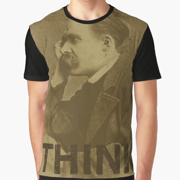 Vista previa del artículo con la obra «Nietzsche - Piensa», diseñado y vendido por lizious.