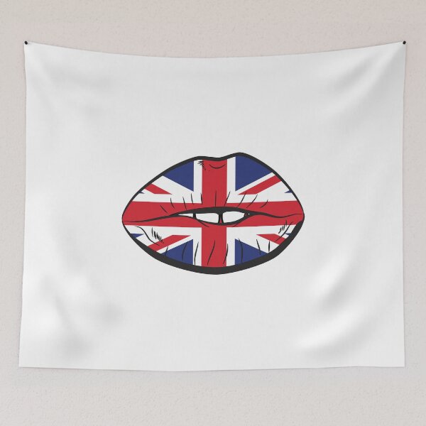 Item preview, British Flag Fan Lips UK Fan Union Jack Lips designed and sold by oberdoofus.