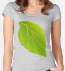 simple and green Women's Fitted Scoop T-Shirt