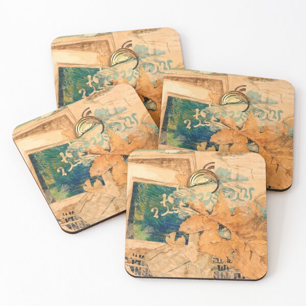 Item preview, Old leaf in autumn, collage designed and sold by Mauswohn.