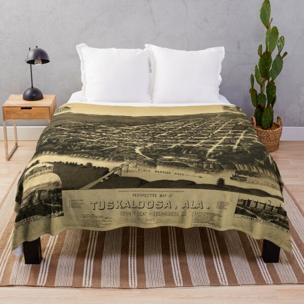 Item preview, Perspective map of Tuskaloosa, Alabama (1887) designed and sold by allhistory.