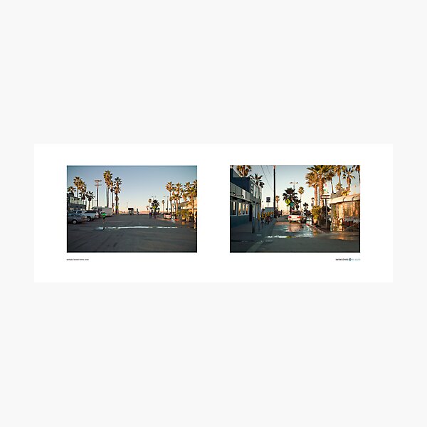 Washington Boulevard Terminus, Venice, Los Angeles, California, USA...narrowed. Photographic Print