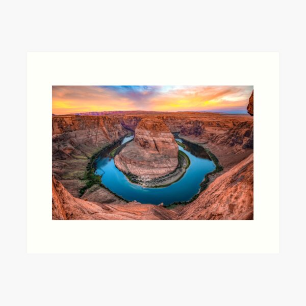 Item preview, At the Edge Of a Horseshoe Bend Sunrise designed and sold by Gregory Ballos.