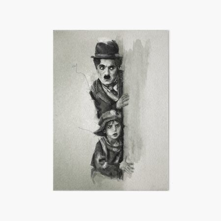 Charlie Chaplin - The Kid Art Board Print