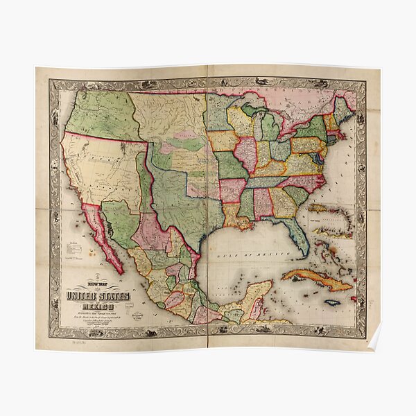 Estados Unidos México Mapa El Mapa Y Las Imagenes Que Muestran Como