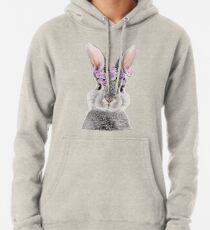 Häschen mit Blumen Hoodie