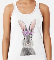 Häschen mit Blumen Tanktop für Frauen