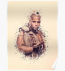 Daniel Cormier splatter Poster