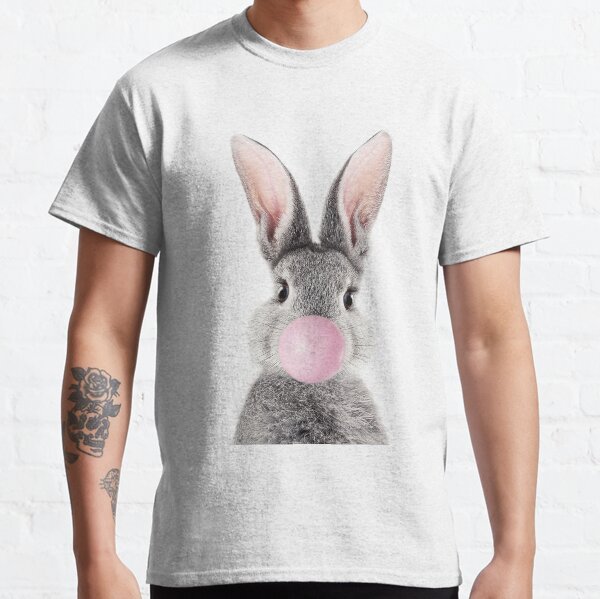 Bunny With Bubble Gum Classic T-Shirt