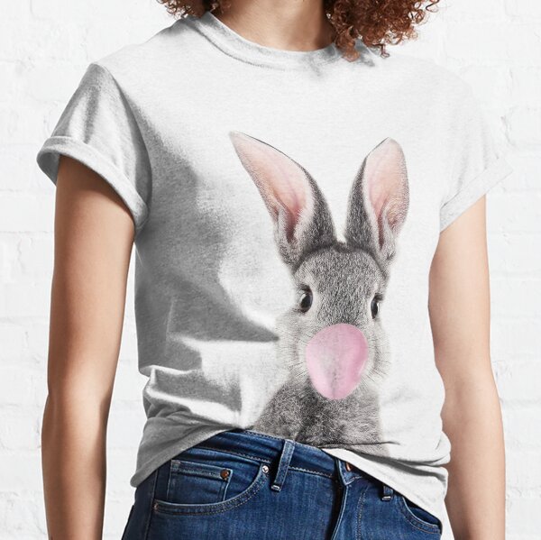 Bunny With Bubble Gum Classic T-Shirt