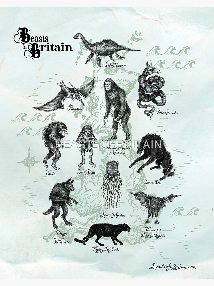 Beasts of Britain Map by BEASTSOFBRITAIN