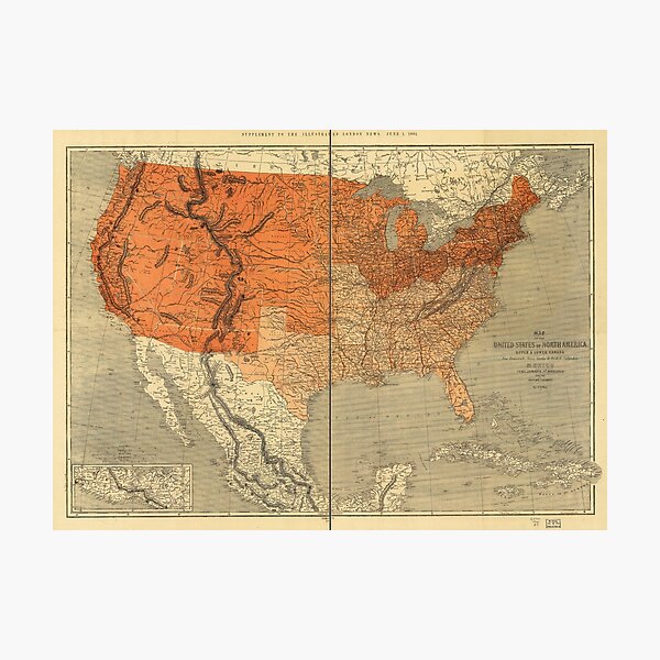 Item preview, Map of the United States (1861) designed and sold by allhistory.