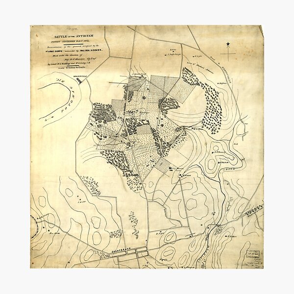Item preview, Battle of the Antietam fought September 16 & 17, 1862 designed and sold by allhistory.