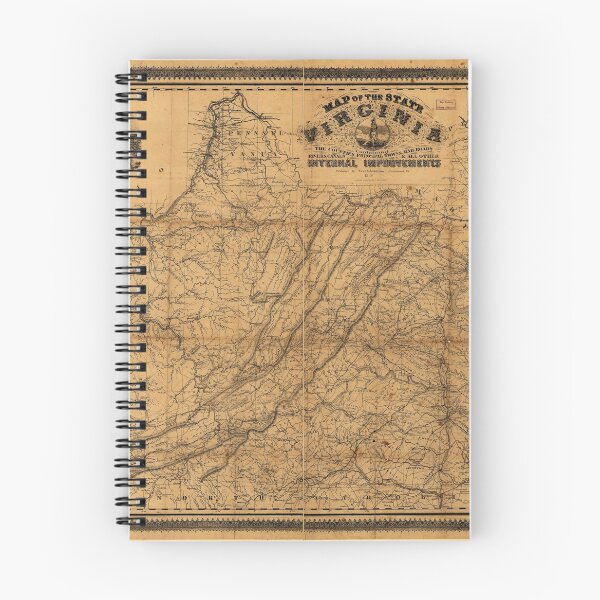 Item preview, Map of the State of Virginia by West & Johnson (1862) designed and sold by allhistory.