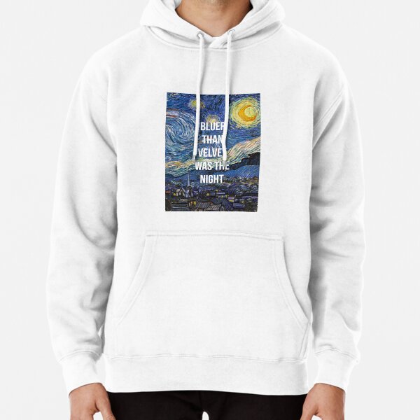 Bluer Than Velvet Was The Night Pullover Hoodie for Sale by