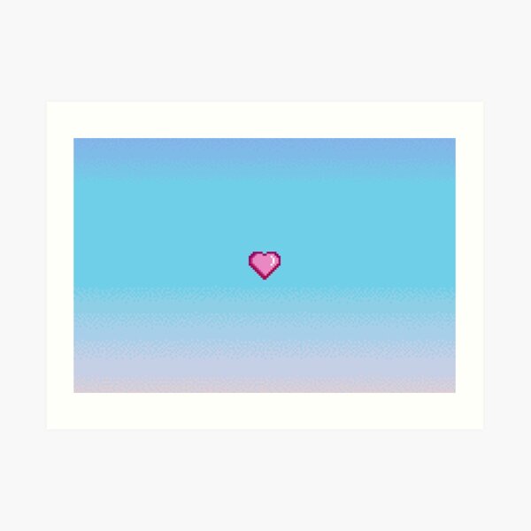 Pixel Heart Art Print