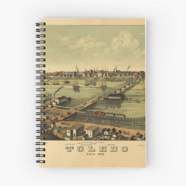 Item preview, Aerial View of Toledo, Ohio (1876) designed and sold by allhistory.