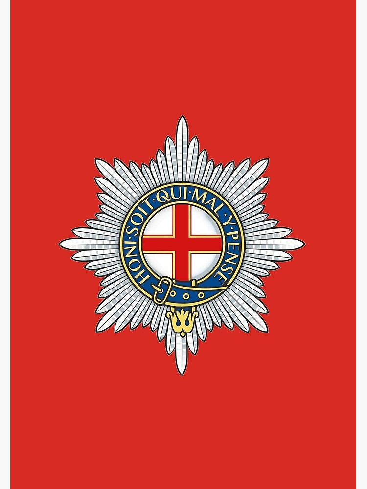 Coldstream Guards UK Poster By Wordwidesymbols Redbubble   Flat,750x,075,f Pad,750x1000,f8f8f8 