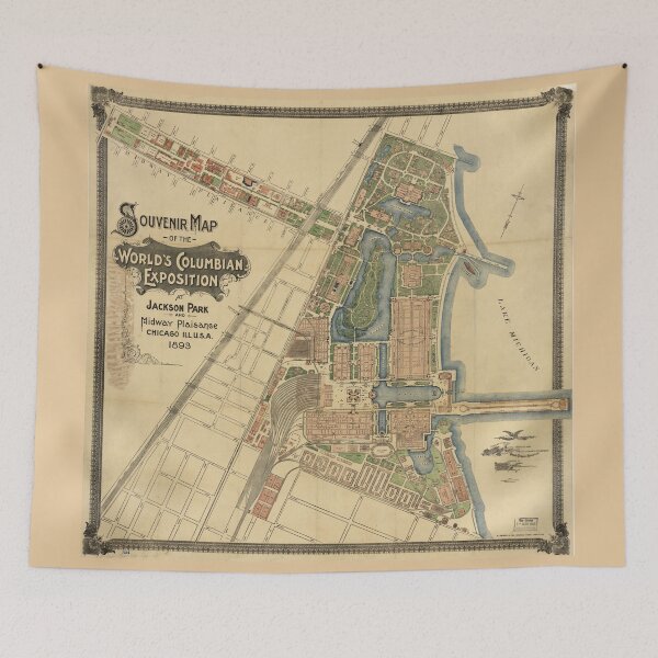 Item preview, Jackson Park and Midway Plaisance, Chicago, Illinois (1893) designed and sold by allhistory.