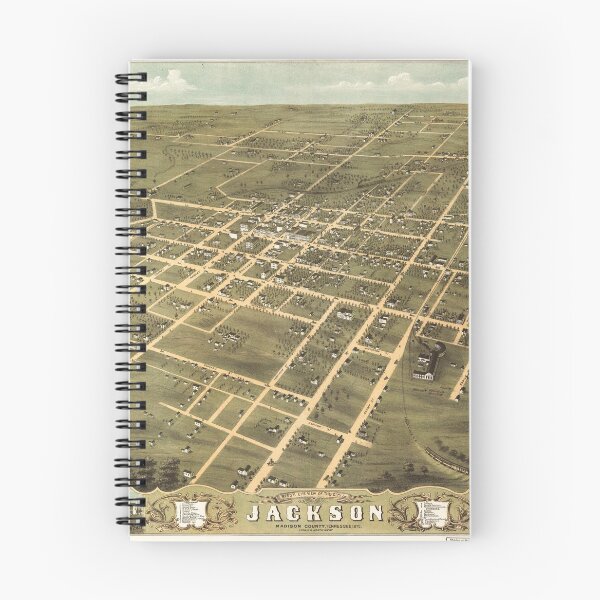 Item preview, Bird's Eye View of Jackson, Tennessee (1870) designed and sold by allhistory.
