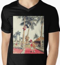 Goku and Roshi - Dragon Ball Men's V-Neck T-Shirt