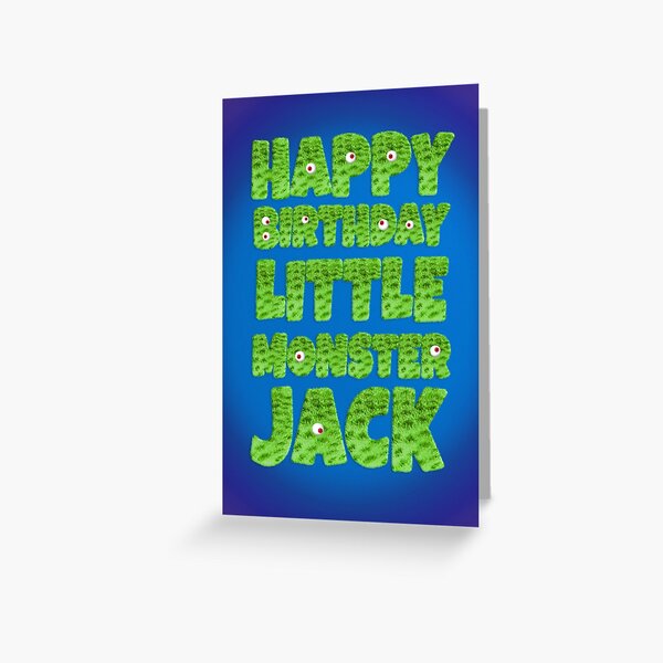 Carte De Vœux Joyeux Anniversaire Furry Little Monster Charlie Par Ltfrstudio Redbubble