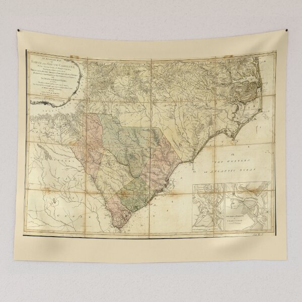 Item preview, North & South Carolina Map (1775) designed and sold by allhistory.