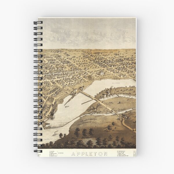 Item preview, Aerial View of Appleton, Outagame County, Wisconsin (1867) designed and sold by allhistory.