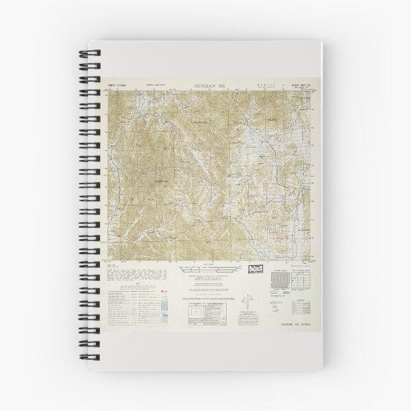 Item preview, Topographical Map of North and South Korea (1952) designed and sold by allhistory.