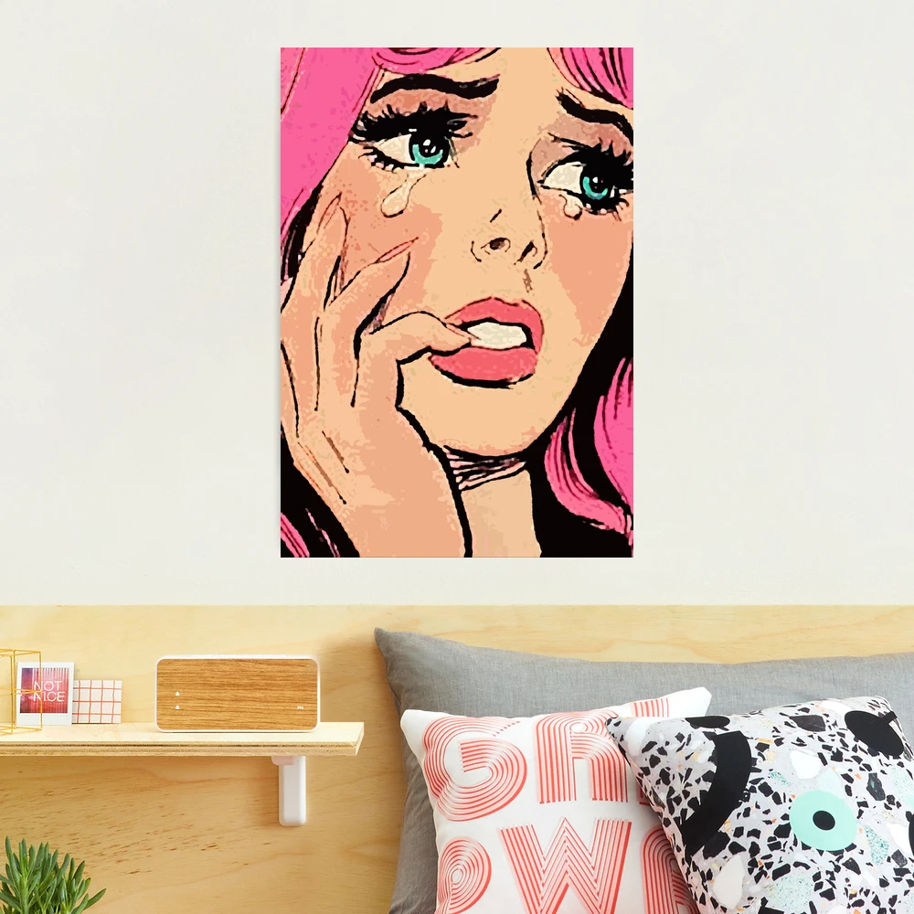 Pop Art Comic Girl Cry