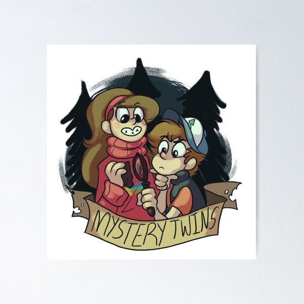 Item preview, Gravity Falls - Mystery Twins designed and sold by Nuclearloop.