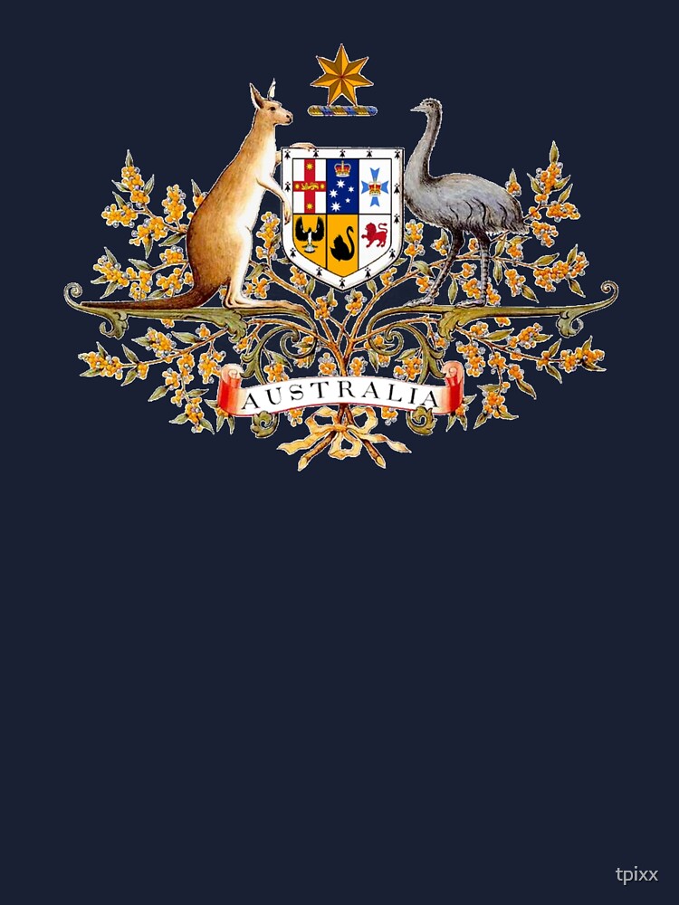 Thumbnail 2 of 2, Kids T-Shirt, Australian Coat of Arms designed and sold by tpixx.
