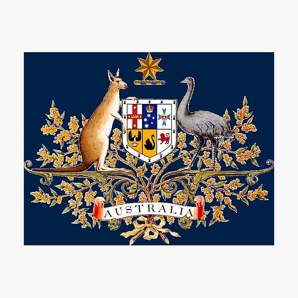 Australian Coat of Arms Photographic Print